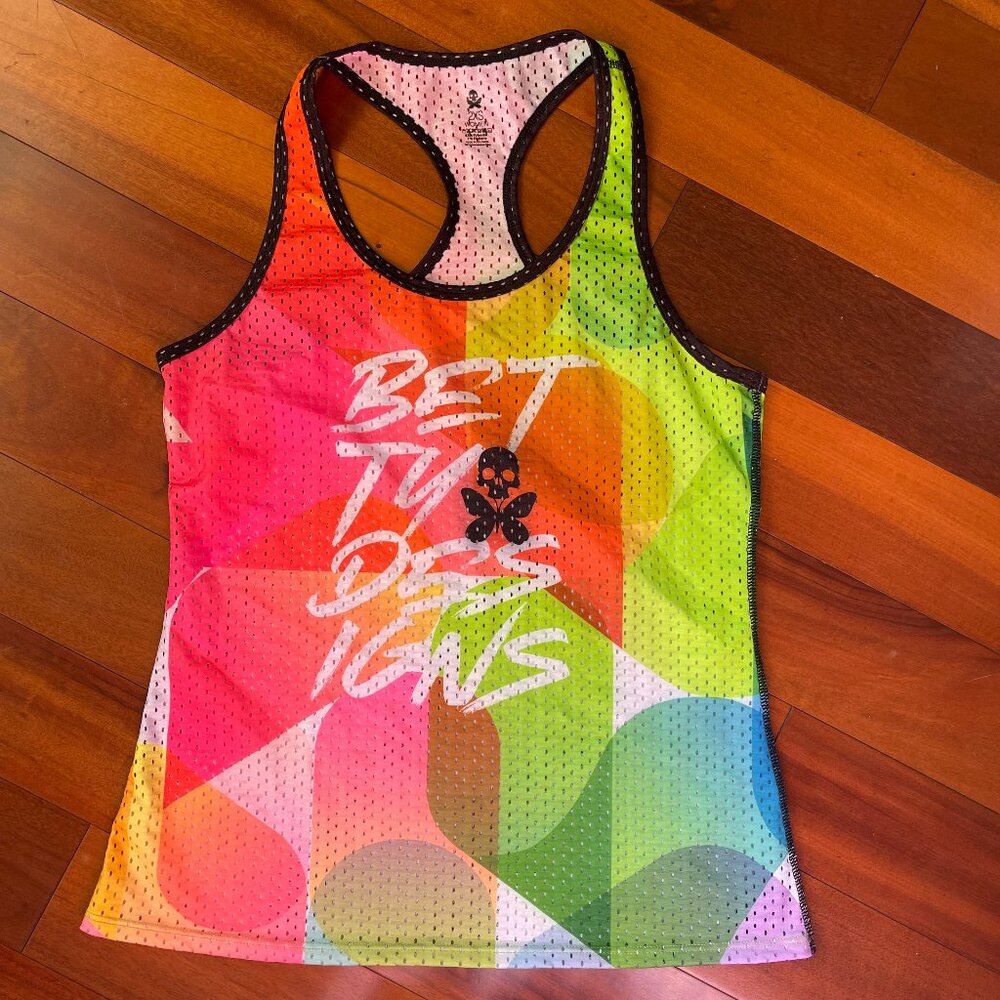 Betty Designs Geo Burst Racerback Run Tank - Size XXS